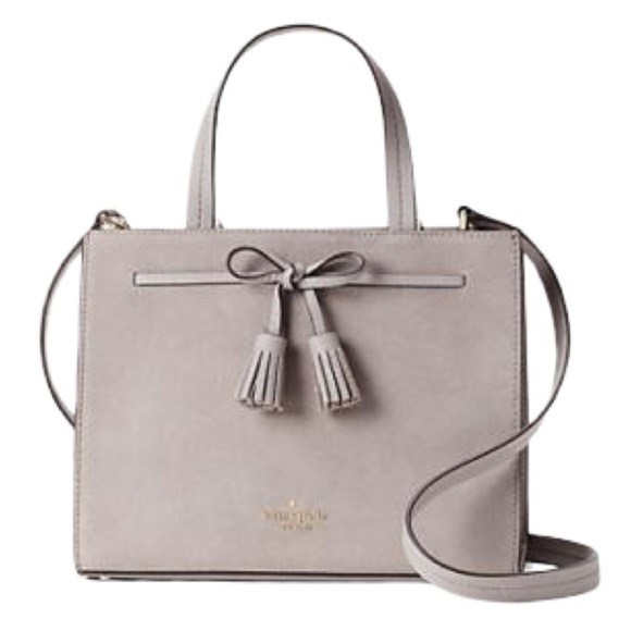 kate spade Handbags - Kate Spade New York gray HAYES SUEDE SMALL SATCHEL crossbody bag
